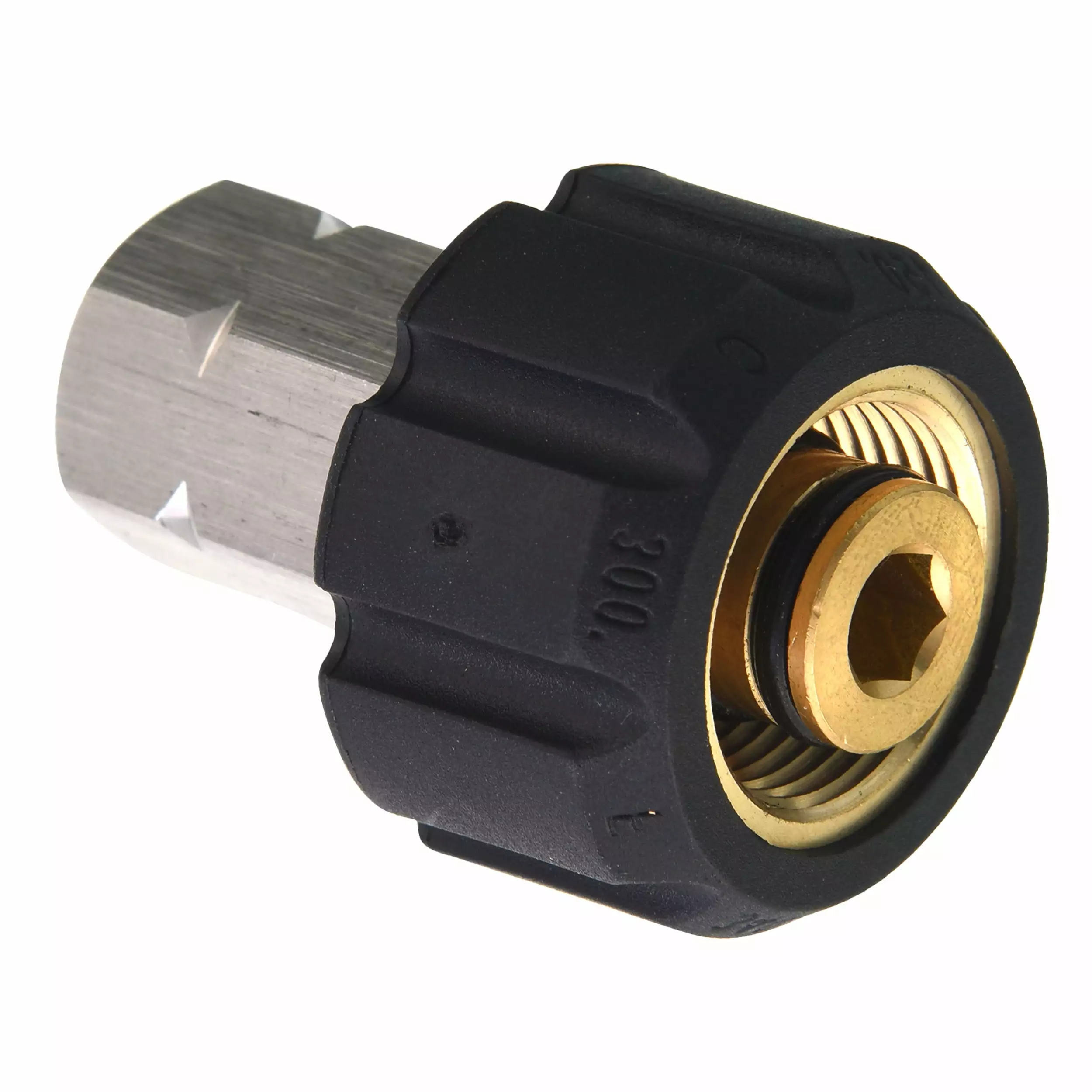 Tool Daily Pressure Washer Modifyer. M22 Female to 3/8 inch Female NPT Fitting. 5000 Psi