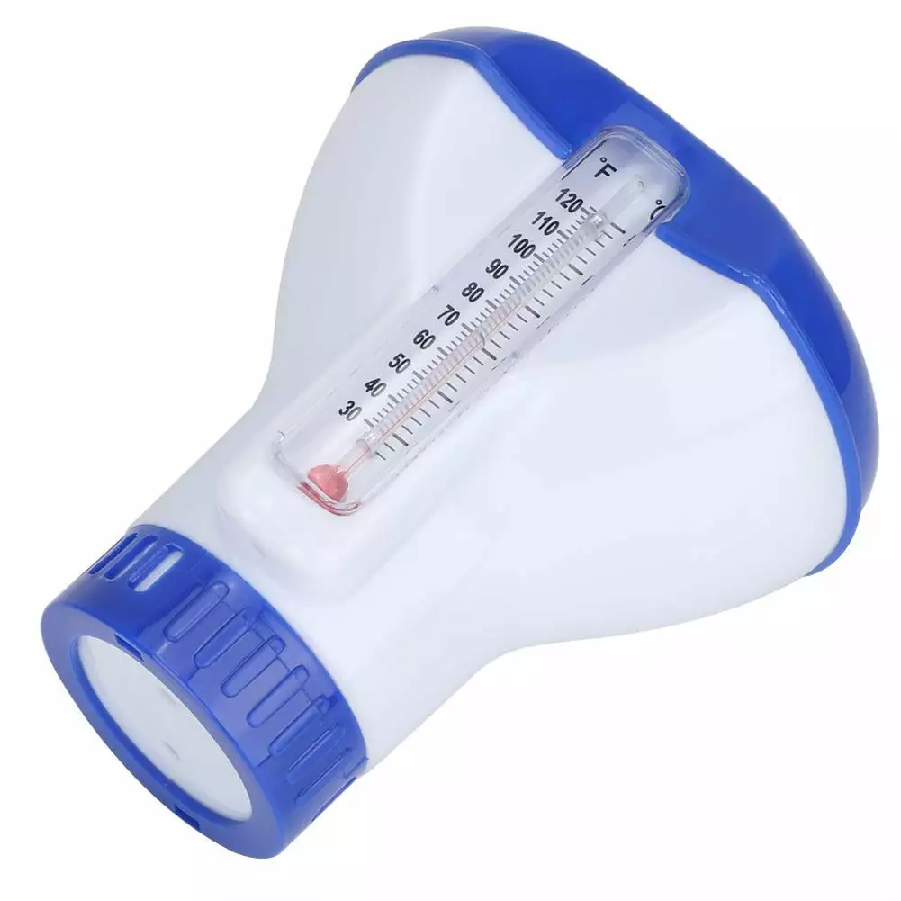 Mgaxyff Floating Tablet Dispenser Thermometer Pool Chemicals Ccdes