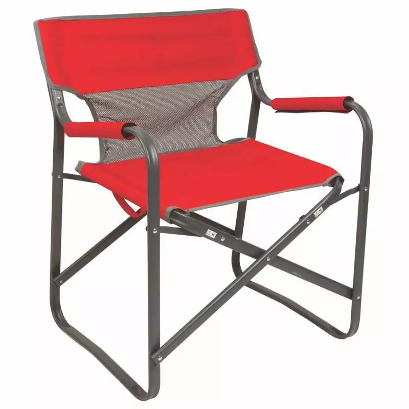 YLZ Folding Recliner Chair Sturdy Steel Frame 300 lbs Capacity Red