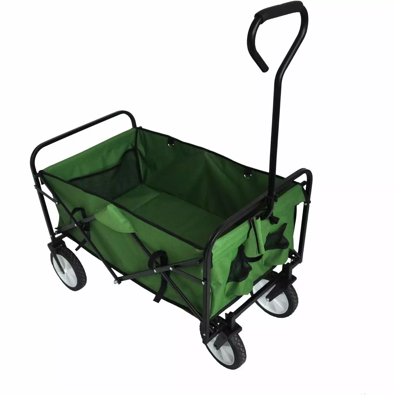 BHW Folding Wagon Garden Shopping Beach Cart Mac Sports Collapsible Folding Outdoor Utility Wagon CMS