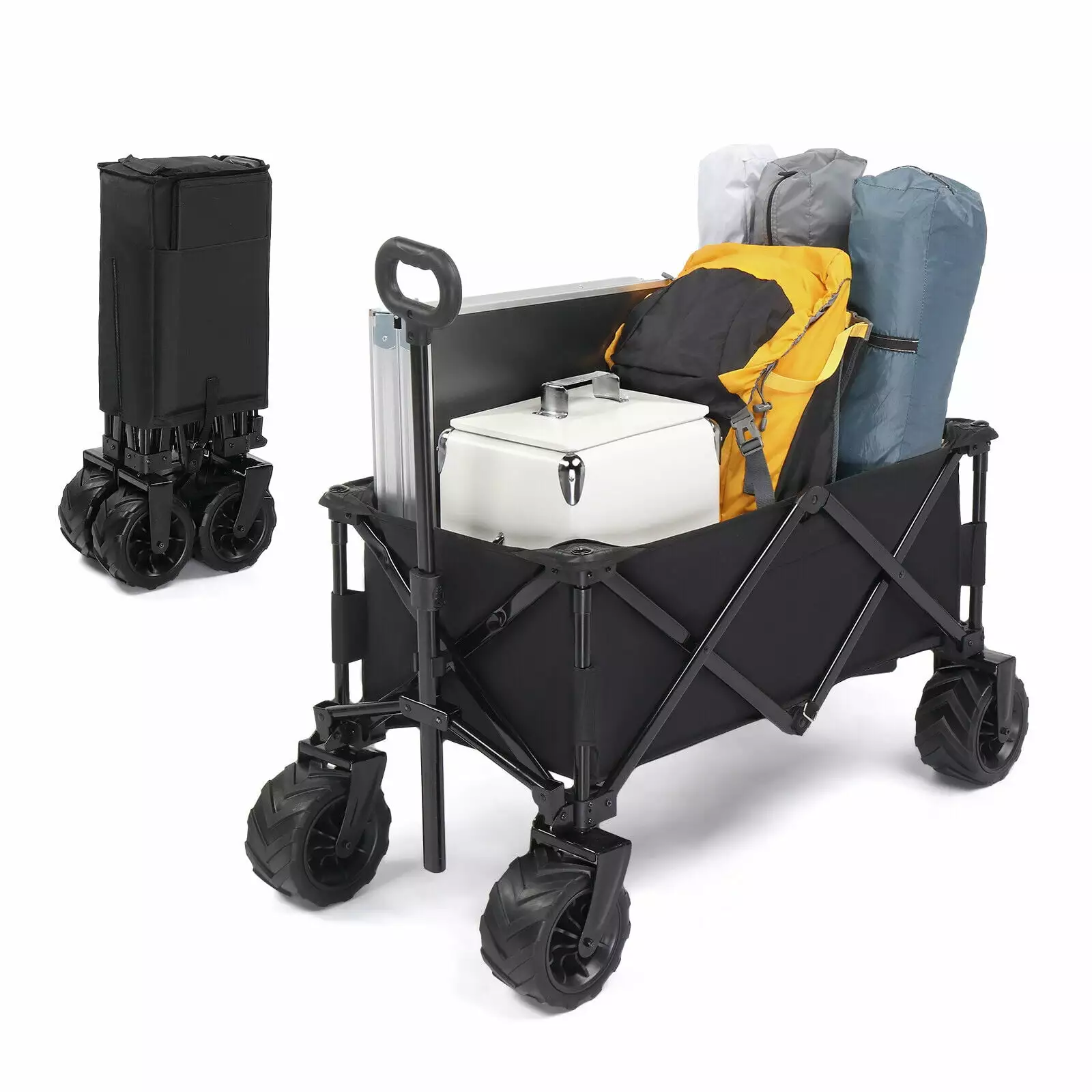 ZGBY Wagon Folding Cart Collapsible Garden Beach Utility Outdoor Camping 220Lbs Load ZGBY Home Products