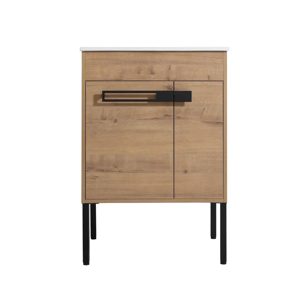 24 Inch Freestanding Bathroom Vanity or Floating Conversion g-lemon