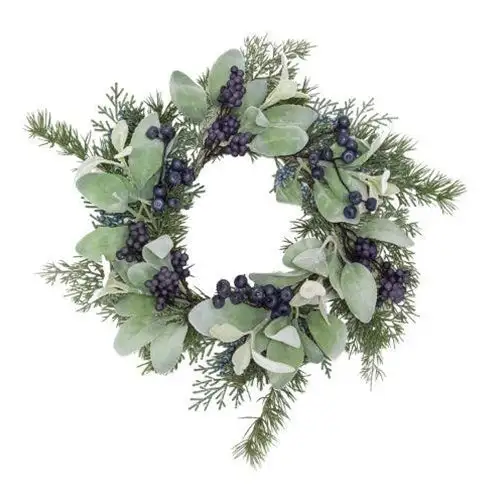 Beige Foamy Silver Dollar Garland - Minimalist Holiday Decor CWI
