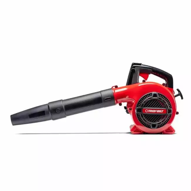 180 MPH 400 CFM 25 cc 2-Cycle Troy-Bilt Gas Handheld Leaf Red & Black GardenControl