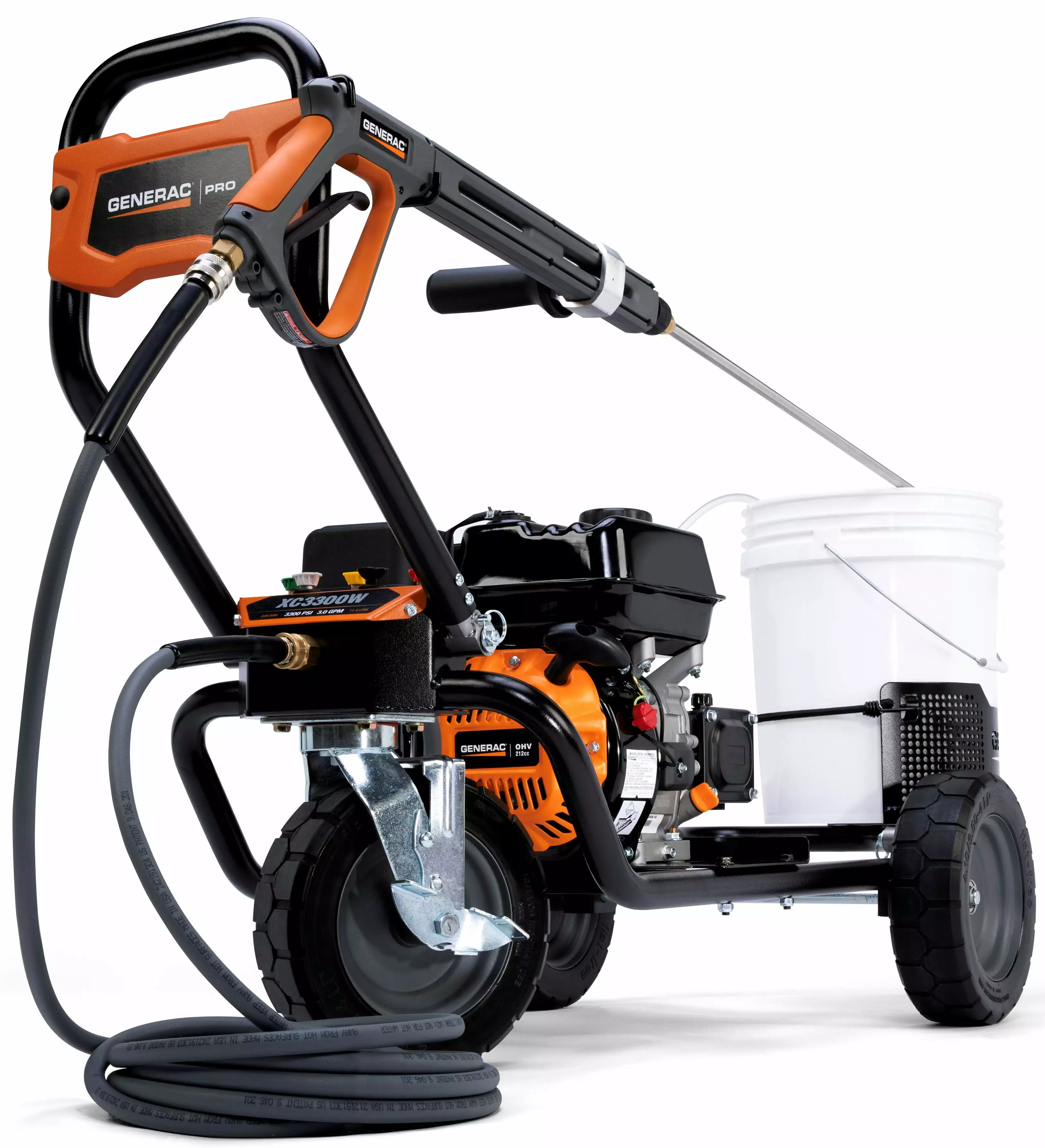 Generac 8870 3300 PSI 3.0 GPM Gas Powered Commercial Grade Pressure Washer