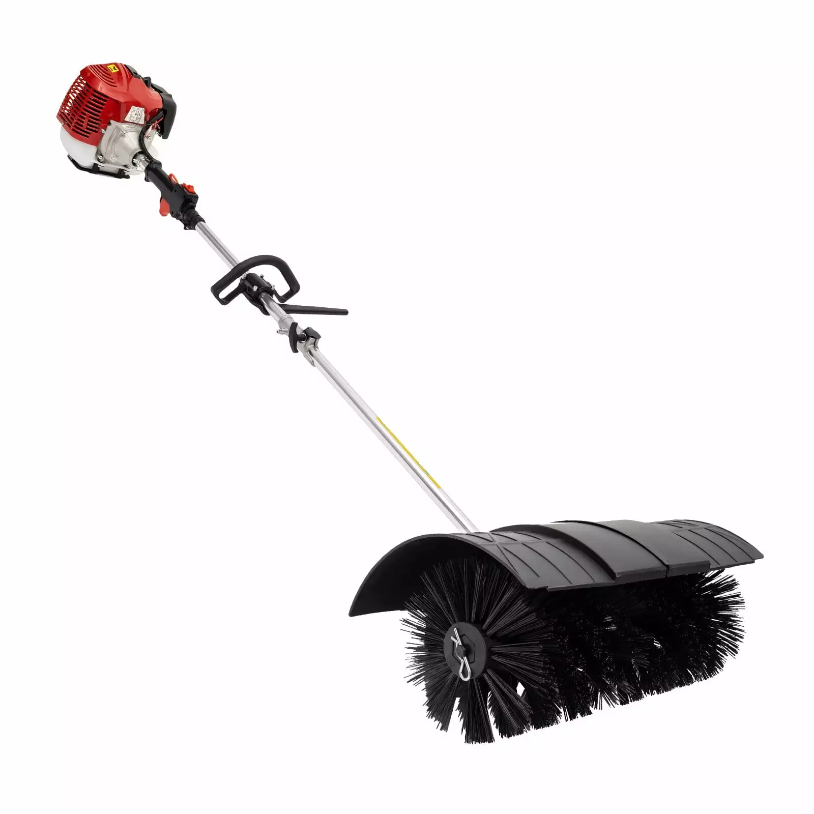 YIYIBYUS Gas Powered Broom 2.3HP 52cc Gasoline Handheld Brush Broom Cleaning Machine Outdoor Walk Behind Sweeper Driveway ...