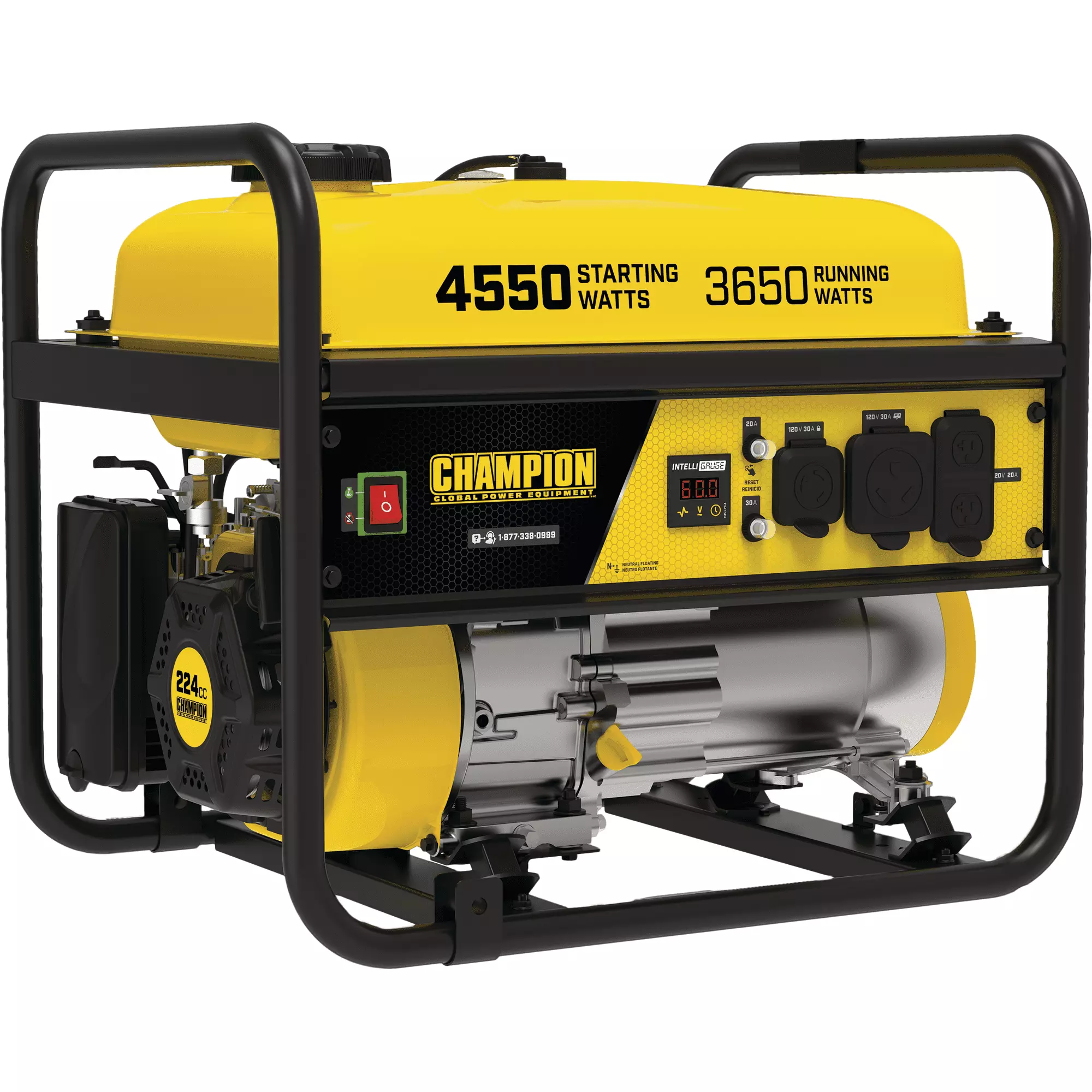 Champion 3650W Gasoline Powered Recoil Pull Start Travel-friendly Generator (California Compliant)