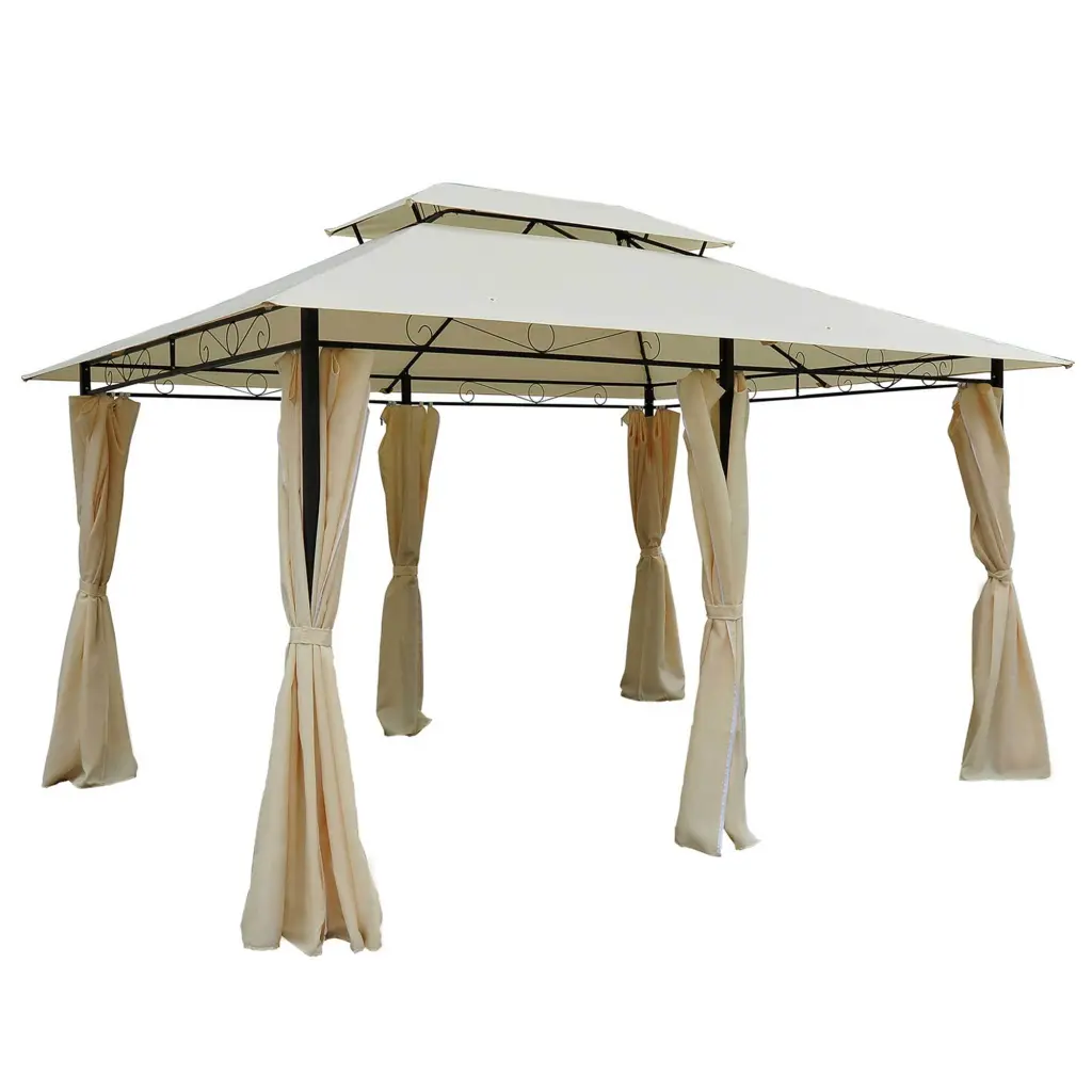 10 X 13 Foot Patio Gazebo Outdoor Gazebo Canopy Shelter Curtains Weatherproof aosom business