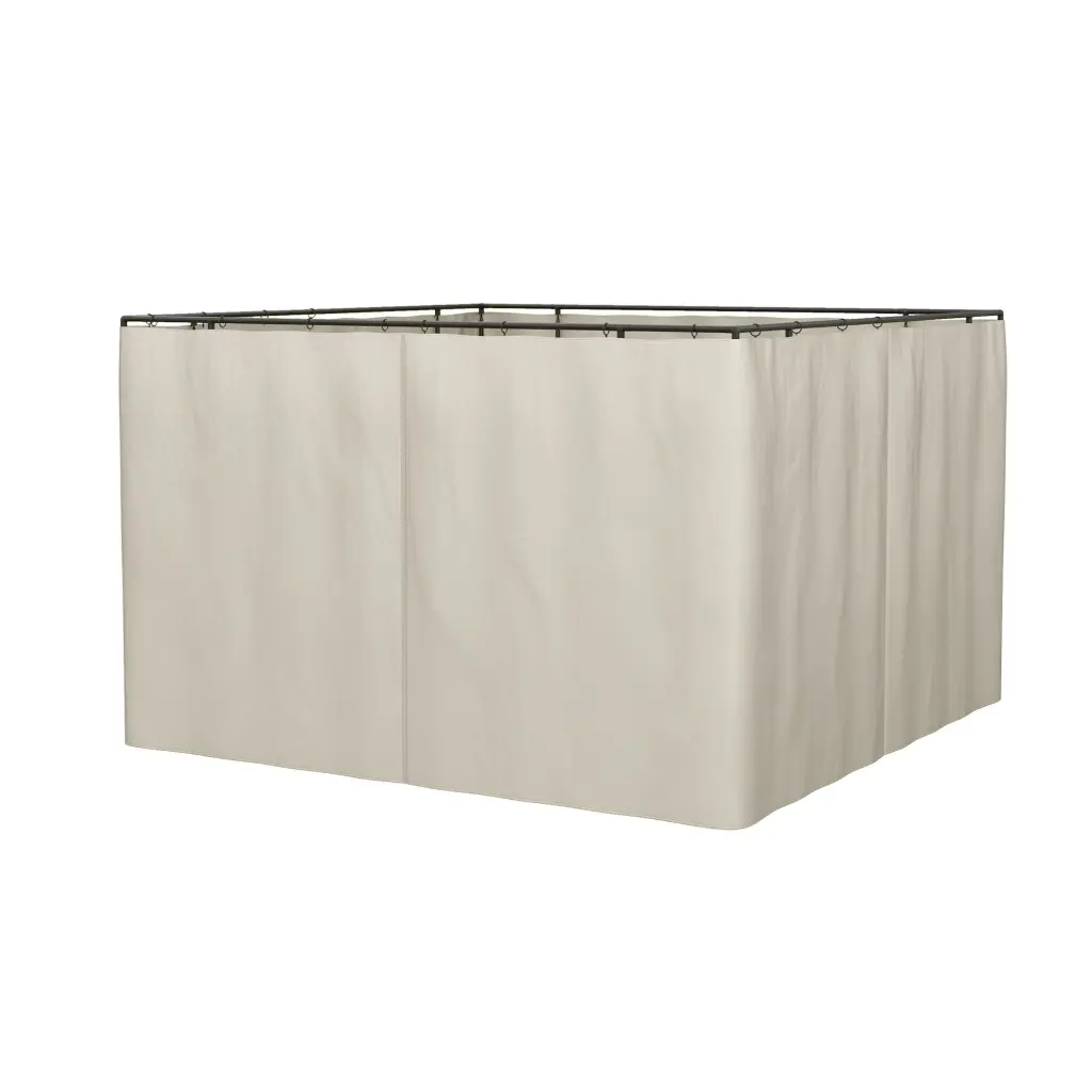 Outsunny 10' X 12' Gazebo Sidewall Set, 4 Panels and Hooks C Rings Included aosom business