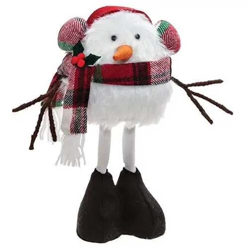 Christmas Plaid Pajamas Dangle Leg Gnome - Festive Holiday Decor CWI