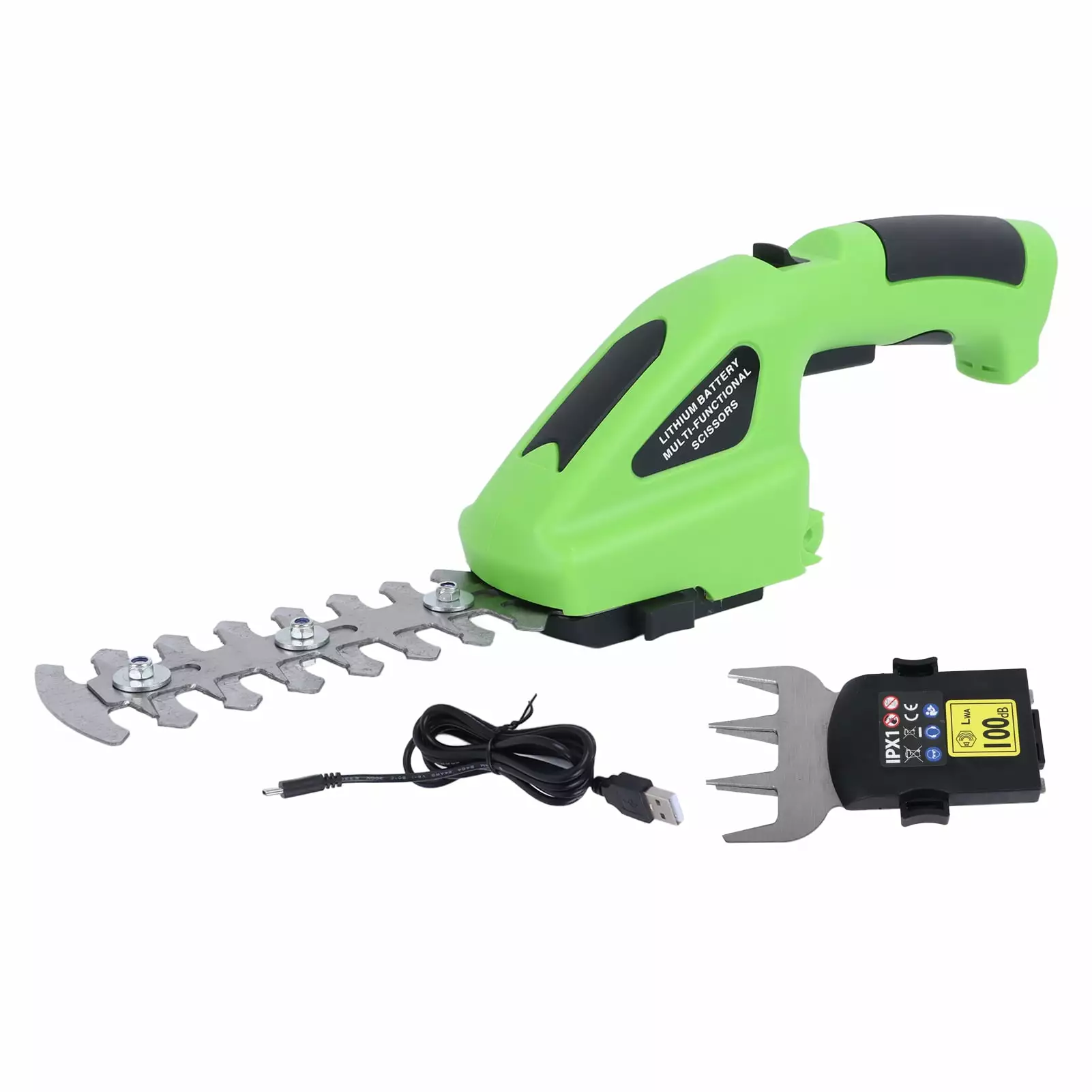 7.2V Cordless Grass Shear Cordless Handheld Grass Trimmer 2 1 Handheld Hedge Trimmer Garden Lawn MINKUROW