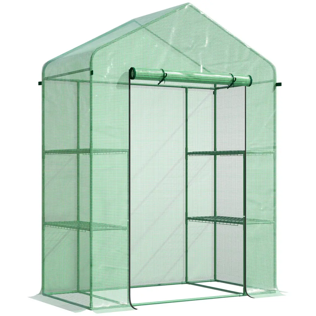Outsunny 5' X 2.5' X 6.5' Mini Walk Greenhouse Travel-friendly aosom business