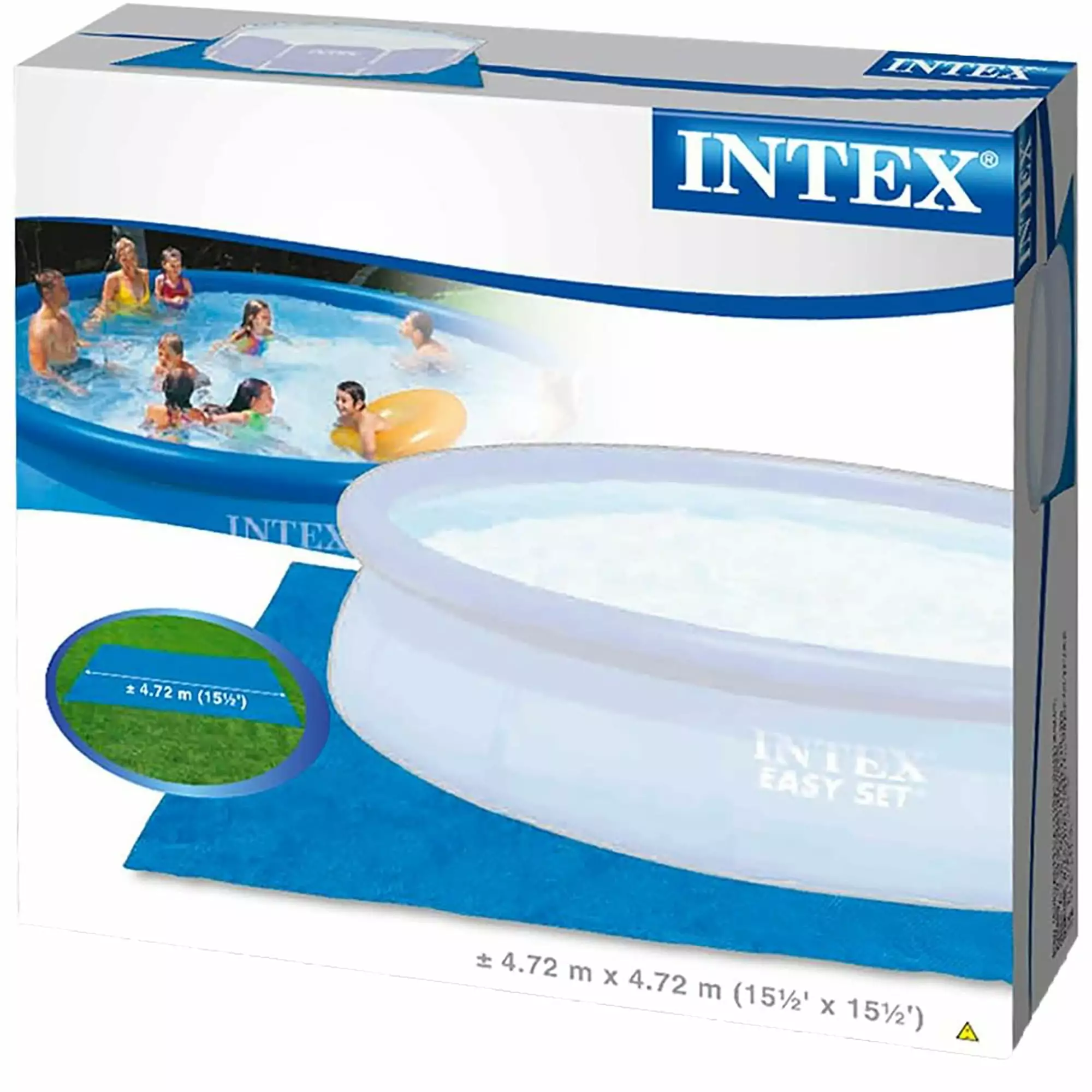 Square 15.5 Foot Pool Ground Cloth 8-15 Foot Round Above Ground Pool Intex
