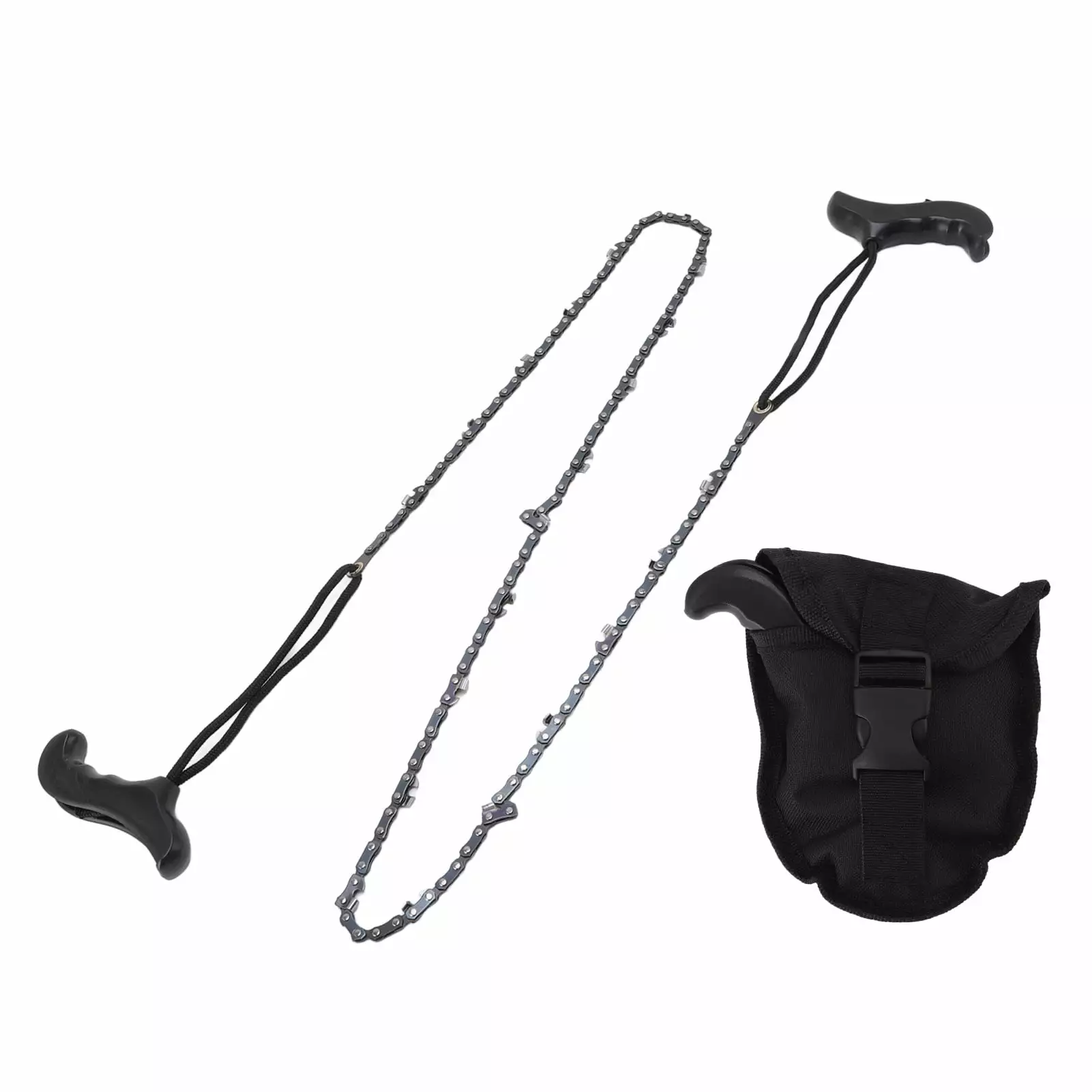 Big sale 48in Hand Chain Saw Pocket Folding Survival Chain Saw Camping Logging Garden Pruning Tools 64 Links 21 Cutter HRH...