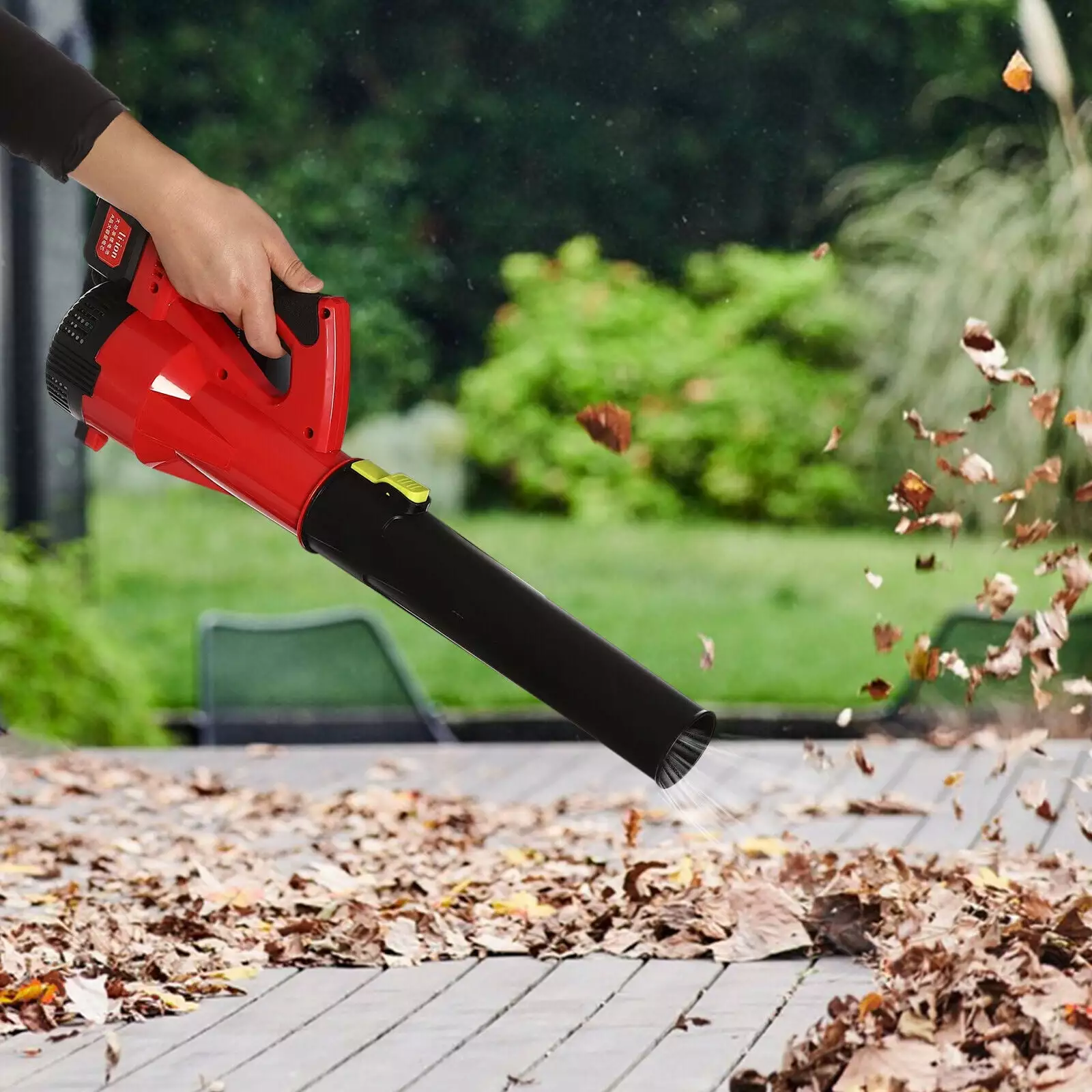 110V Cordless Leaf Blower Lawn Blower W/ Battery&Charger.Handheld Blower Featherweight 18.11*8.27*10.63 unbrand