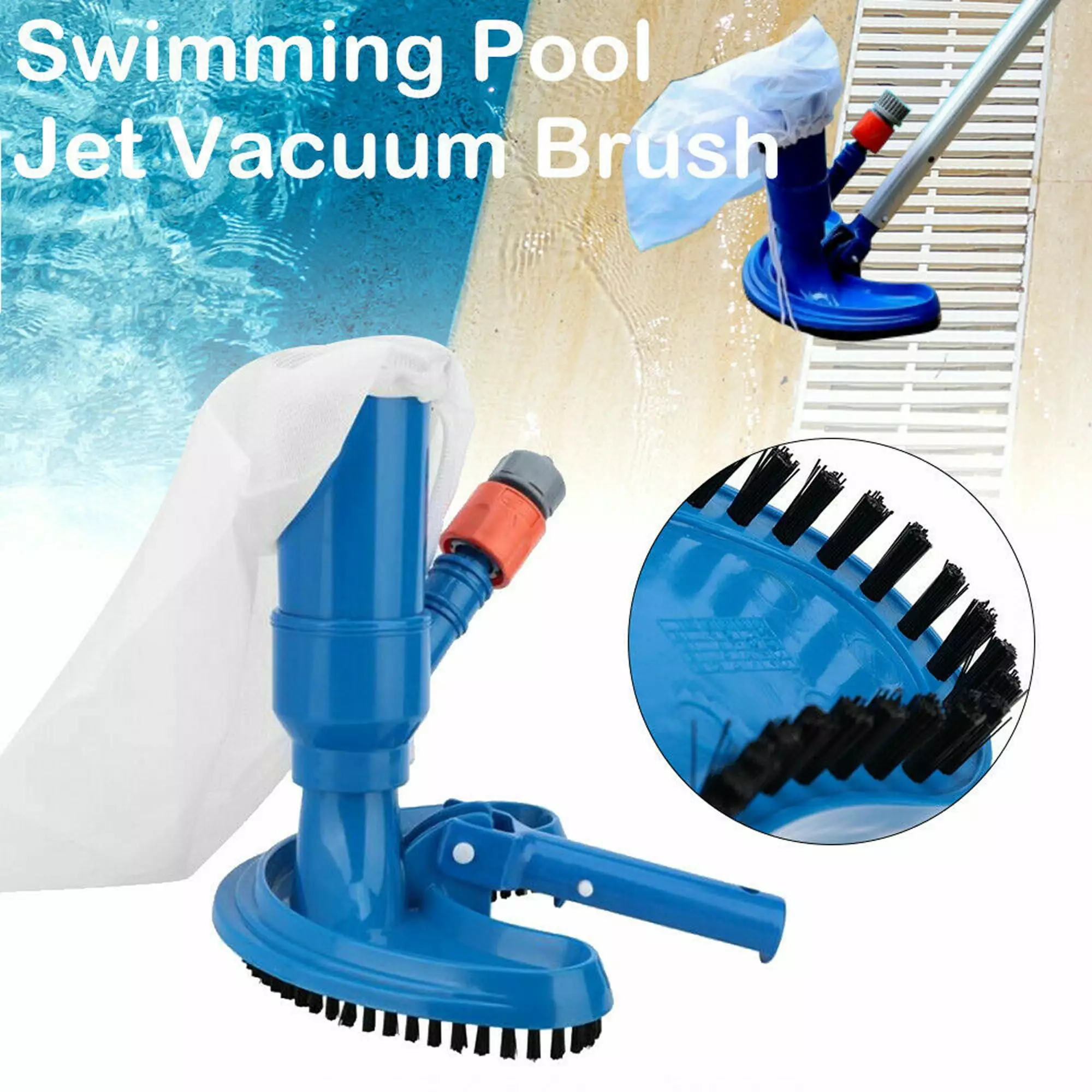 SAYFUT Portable Swimming Pool Jet Vacuum Cleaner Mini Handheld Above Ground Pools Spas Hot Tub