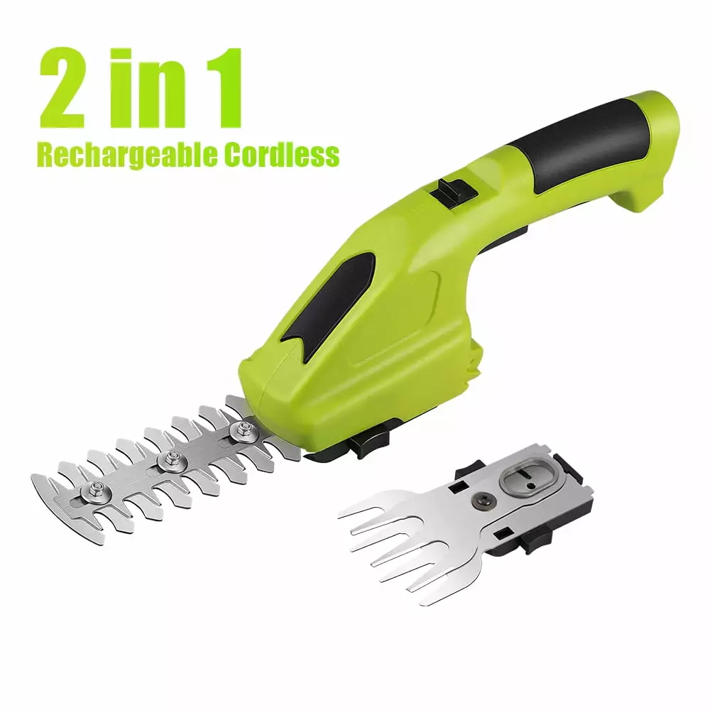 G PEH Cordless Grass Shears. 2 1 Electric Mini Hedge Trimmer Cordless. Handheld Grass Hedge Cutter Clippers. Battery Opera...