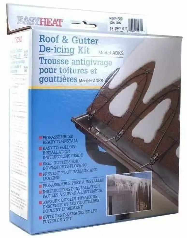 Easy Heat ADKS-600 120-Foot Roof Snow De-Icing Kit. JklKYD 4 pack EasyHeat