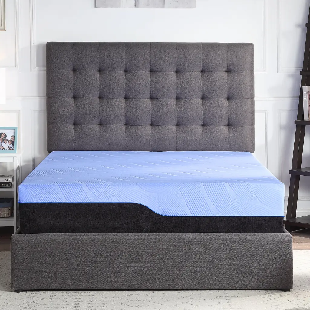 12 Inch Refresh Hybrid Cooling Latex Foam and Coil Mattress Responsive Adult Bed bridgevine home