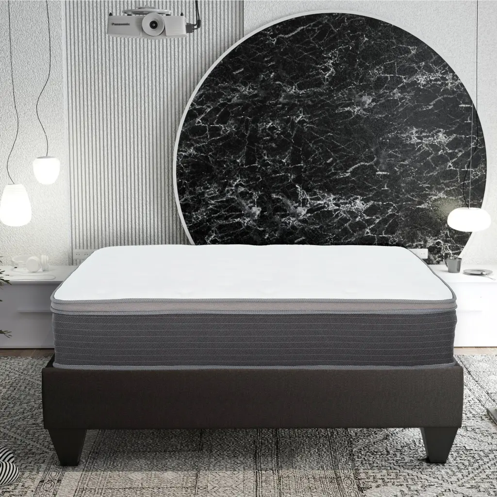 12 Inch Pocket Spring Hybrid Bed Box Mattress, Queen Size Plush Gel Memory Foam kanepe