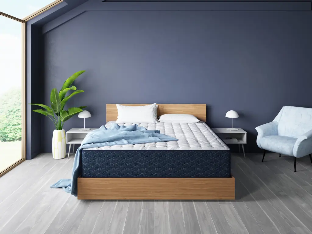 Restonic Easecare Hybrid Cosmorest Plush Queen Grey Mix Steel Foam Mattress restonic mattress