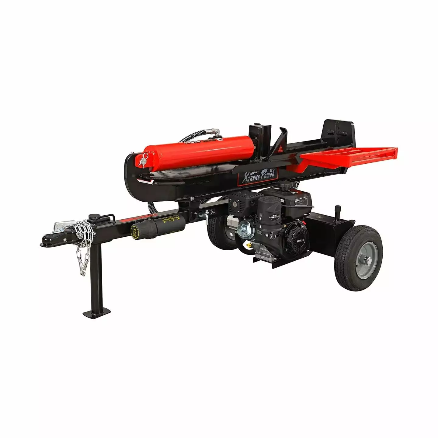 XtremepowerUS Horizontal/Vertical Log Splitter 37 Tons 277cc Kohler SH265 Engine 9.5HP Auto Return