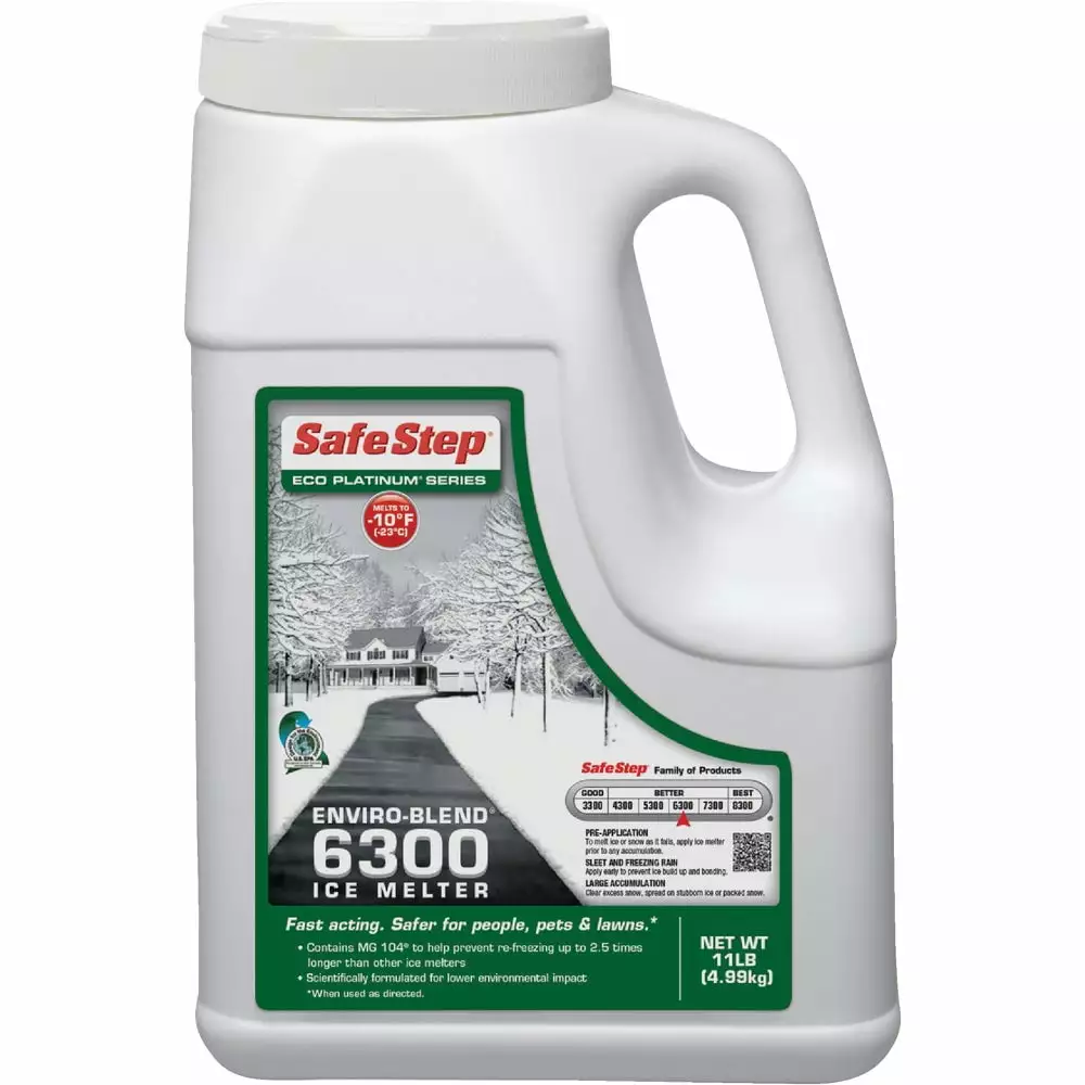 1 Pc Protect Step Enviro-Blend 6300 11 Lb. Ice Melt Pellets Safe Step
