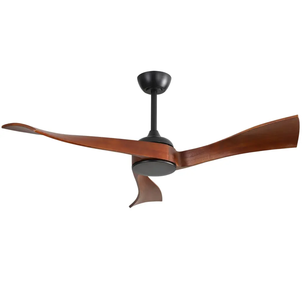 52 Inch Indoor Modern Ceiling Fan No Light 6 Speed Remote 3 Solid Wood Blades ceiling fan with light