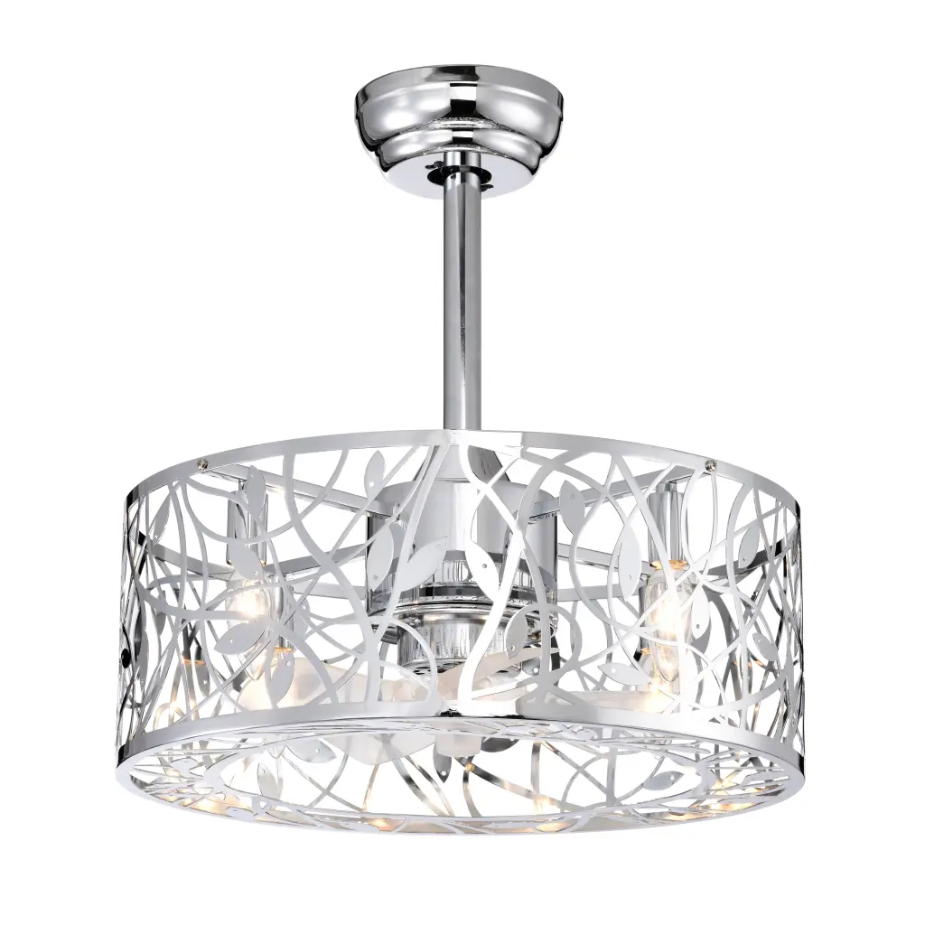 18 Inch Decor Forward Reverse 5 Blades Ceiling Fan Lamp Cage Closed Industrial hengermei