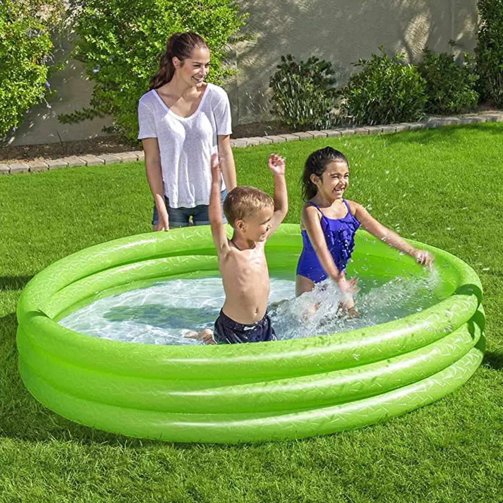 Bestway 6' x 13 Play Pool Kids and Adults Green Outdoor Summer Water Fun