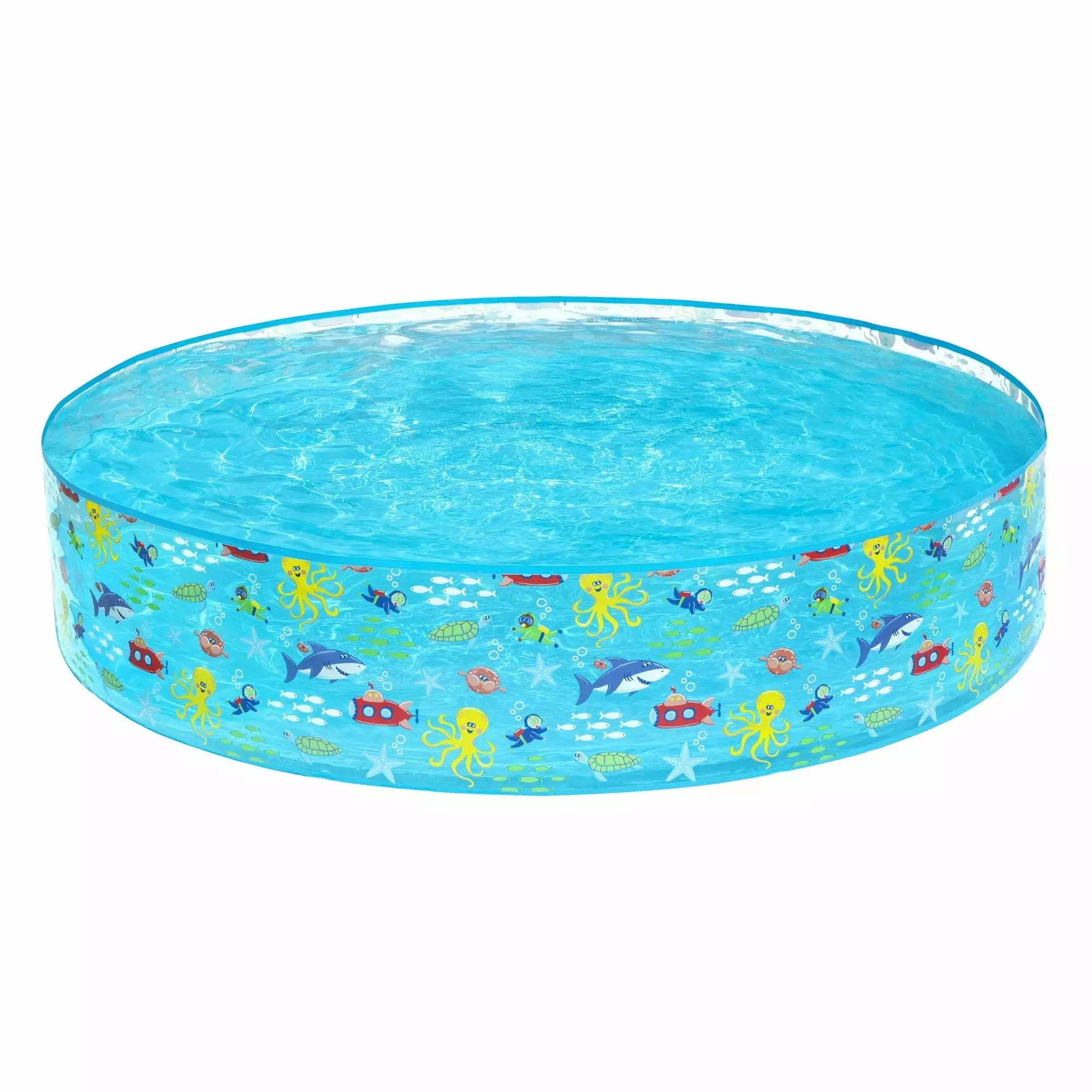 Bluescape 6' x 15' Round Multi-Color Above-Ground Kiddie Pool