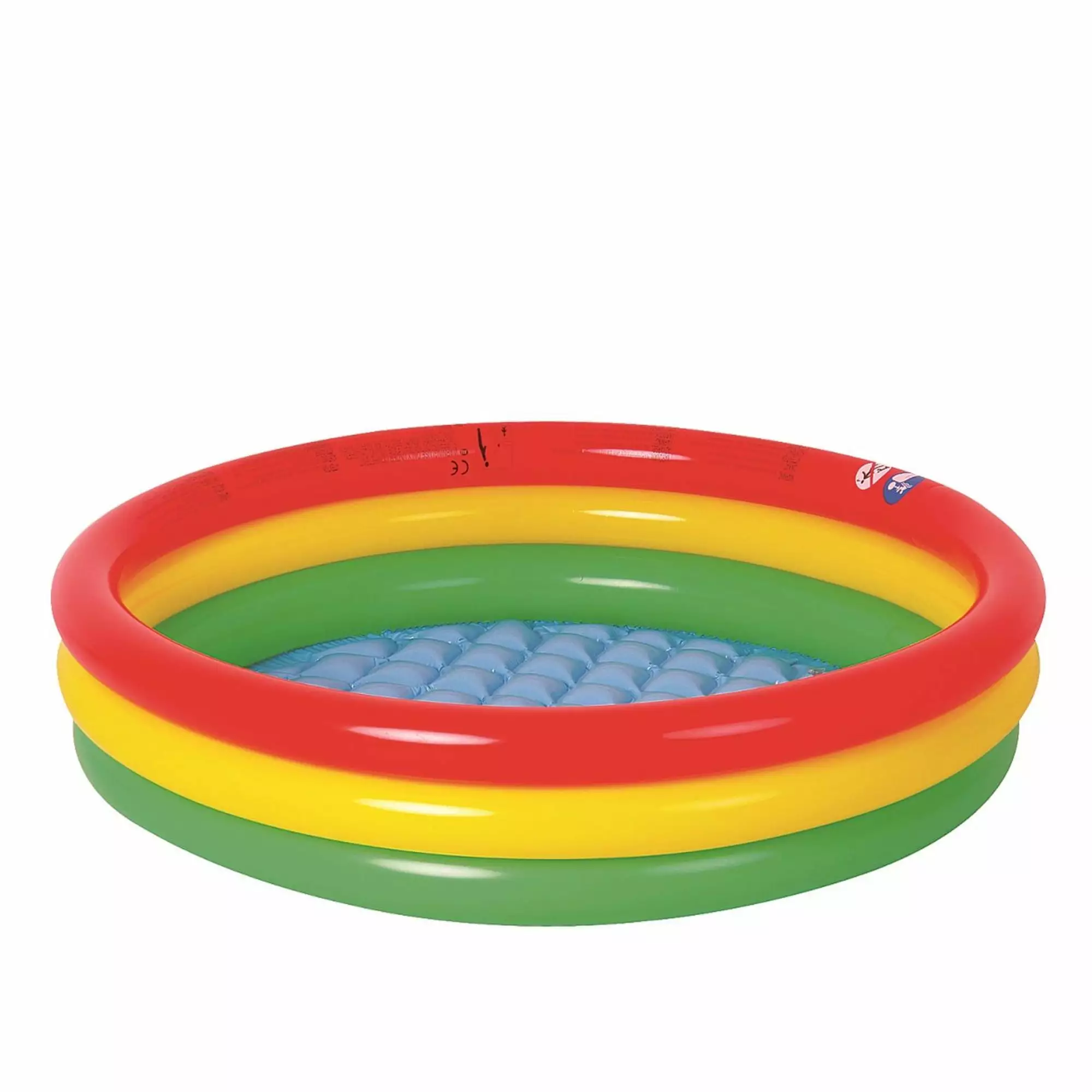 Pool Central 59 Inflatable Round Kiddie Swimming Pool Red and Blue
