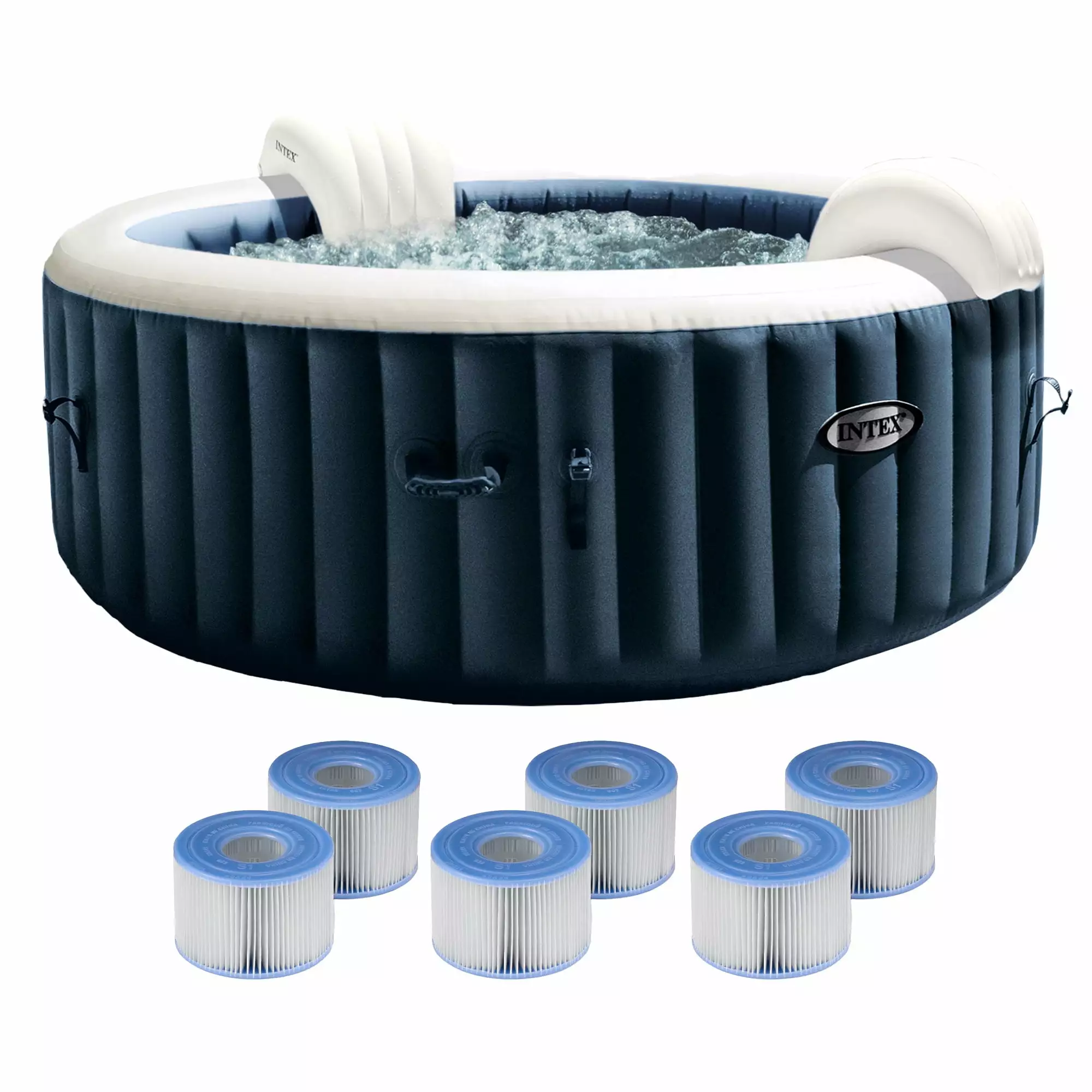 Intex PureSpa Plus Inflatable Spa 12 Pack Type S1 Filter Cartridges