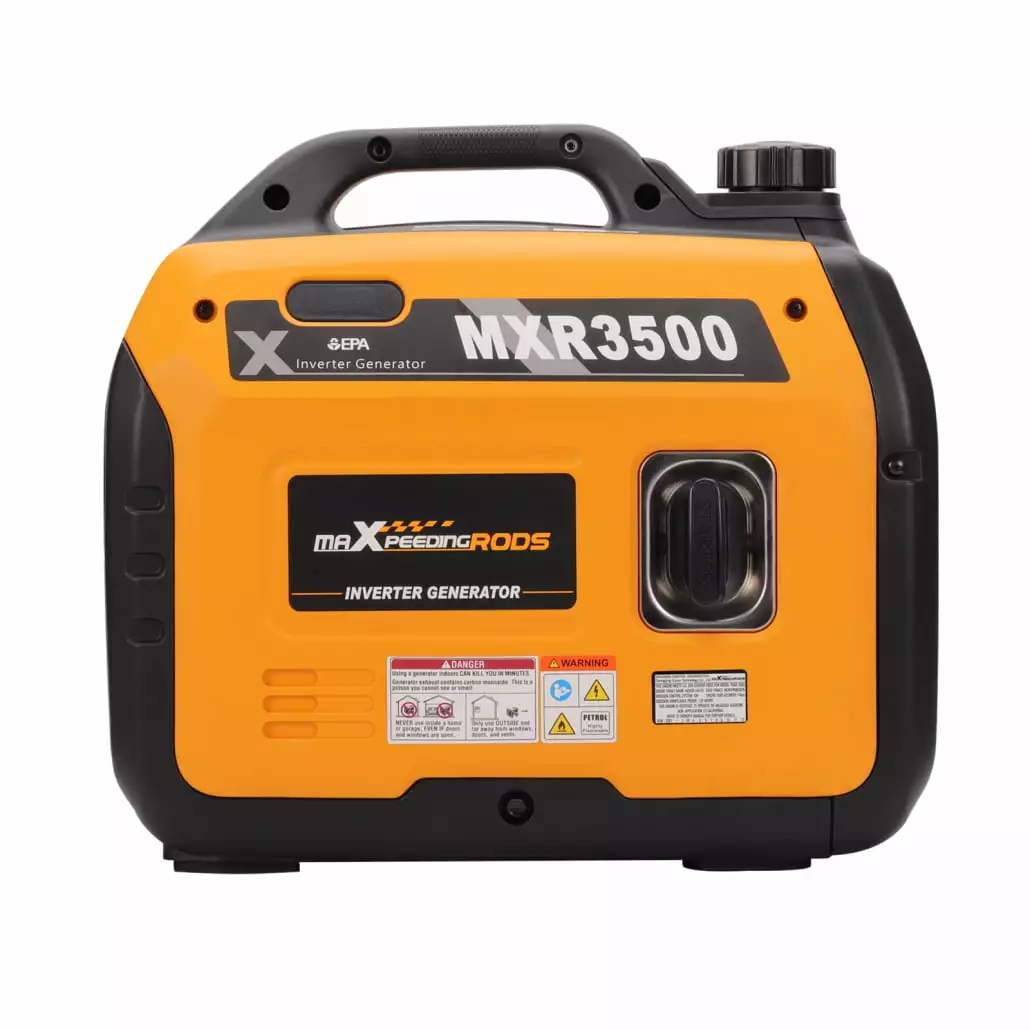 3.5KW Super Quiet Inverter Generator Multiple Outlets. Space-saving Travel-friendly Suitcase Generator. Ultra Featherweigh...