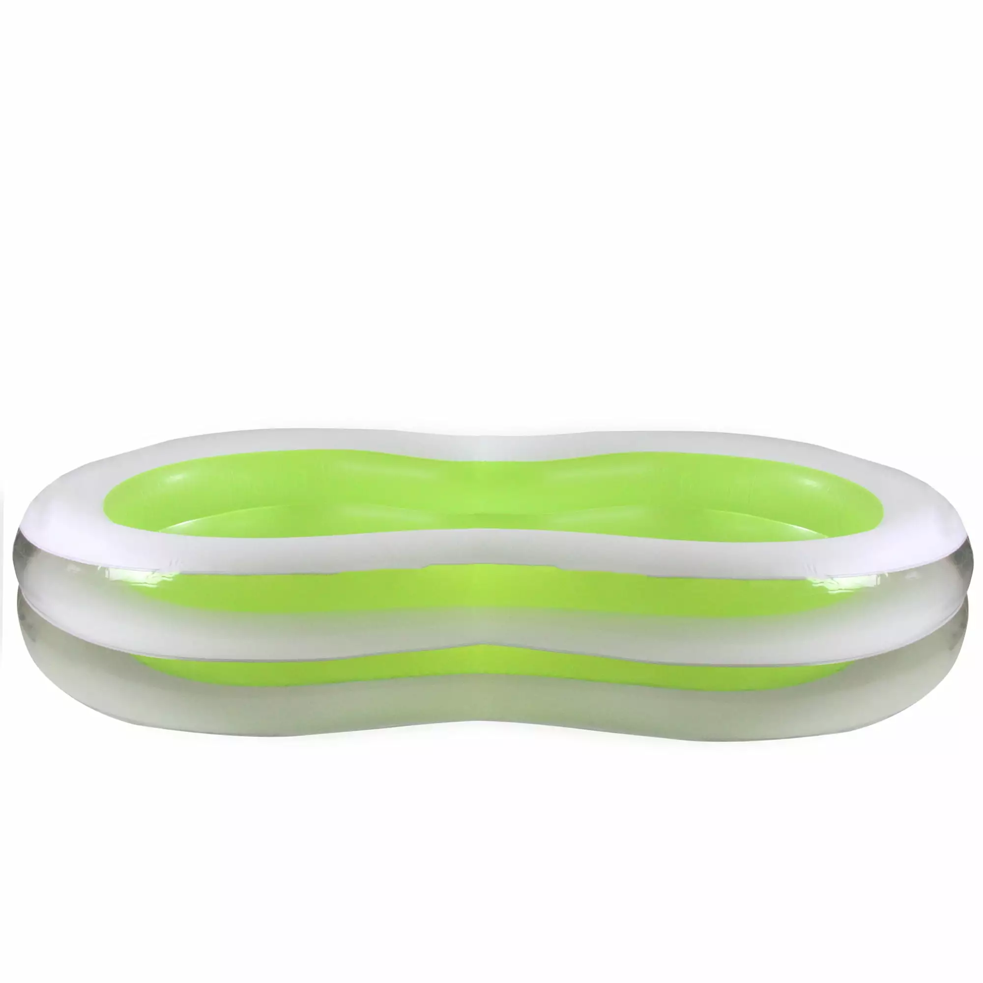 Pool Central 94.5 Green and White Inflatable Figure 8 Swimming Pool