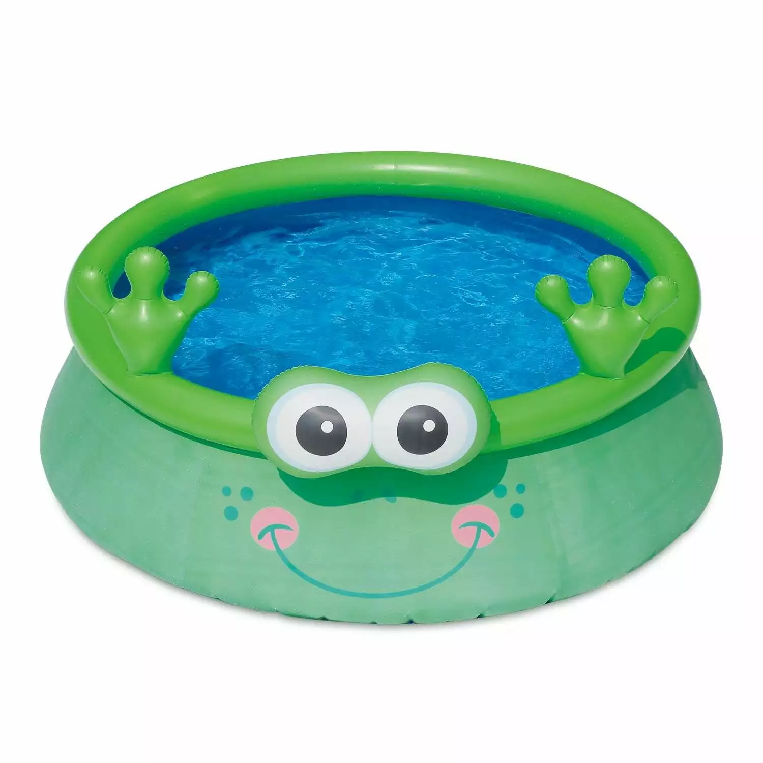 Summer Waves 6ft x 20in Inflatable Frog Character Quick Set Pool Green