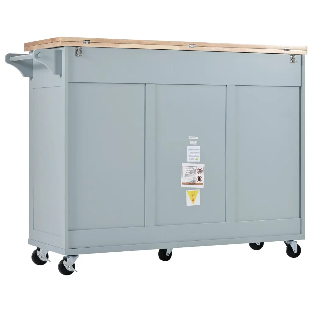 K&K Kitchen Island Foldable Counter Top Kitchen Storage Cart k-k store
