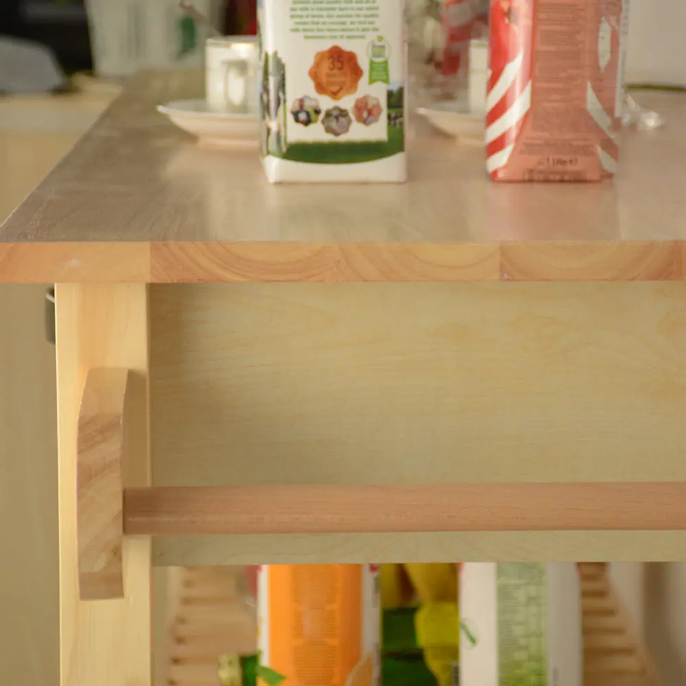 Kitchen Island and Cart Mobile Two Lockable Wheels Storage and Prep dream link