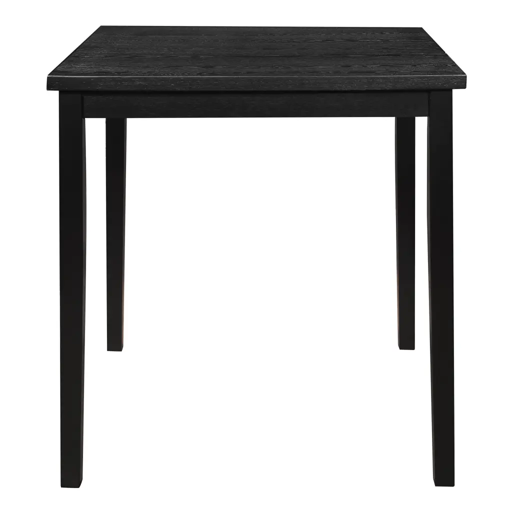 Counter Height Table Black Finish Square Transitional Style Wooden - Modern Kitchen Dining Table kanepe
