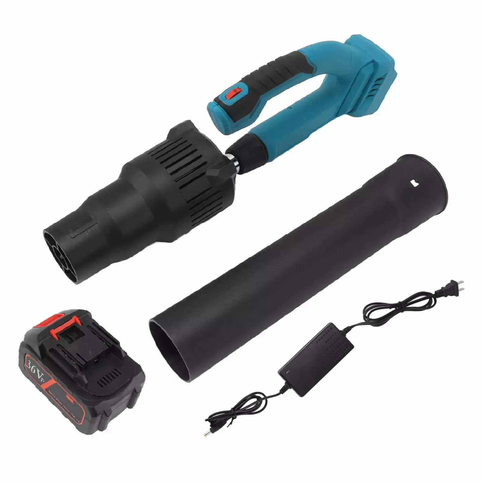 2024 Cordless Leaf Blower Brushless Motor Rechargeable Car Snow Remover Garden Courtyard 100 240v US Plug chengkejiamaoyi