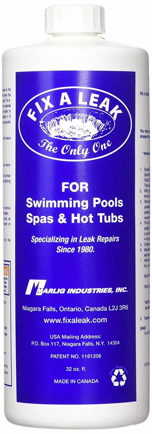 Marlig Fix--Leak Pool and Spa Leak Sealer 32 oz - Fast-Acting Leak Repair Solution Fix A Leak