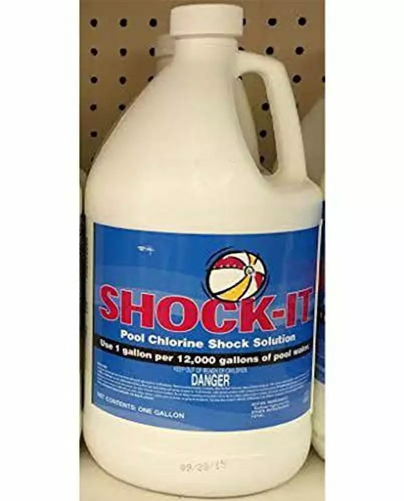 Olympic 2 Gallons Shock It Liquid Chlorine Pool Shock 12.5% Strength