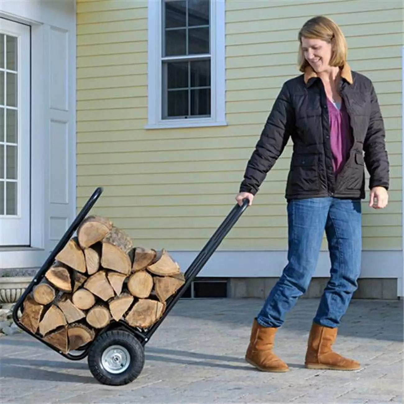 ShelterLogic 90490 Haul It Log Cart Luxury Steel Frame Material