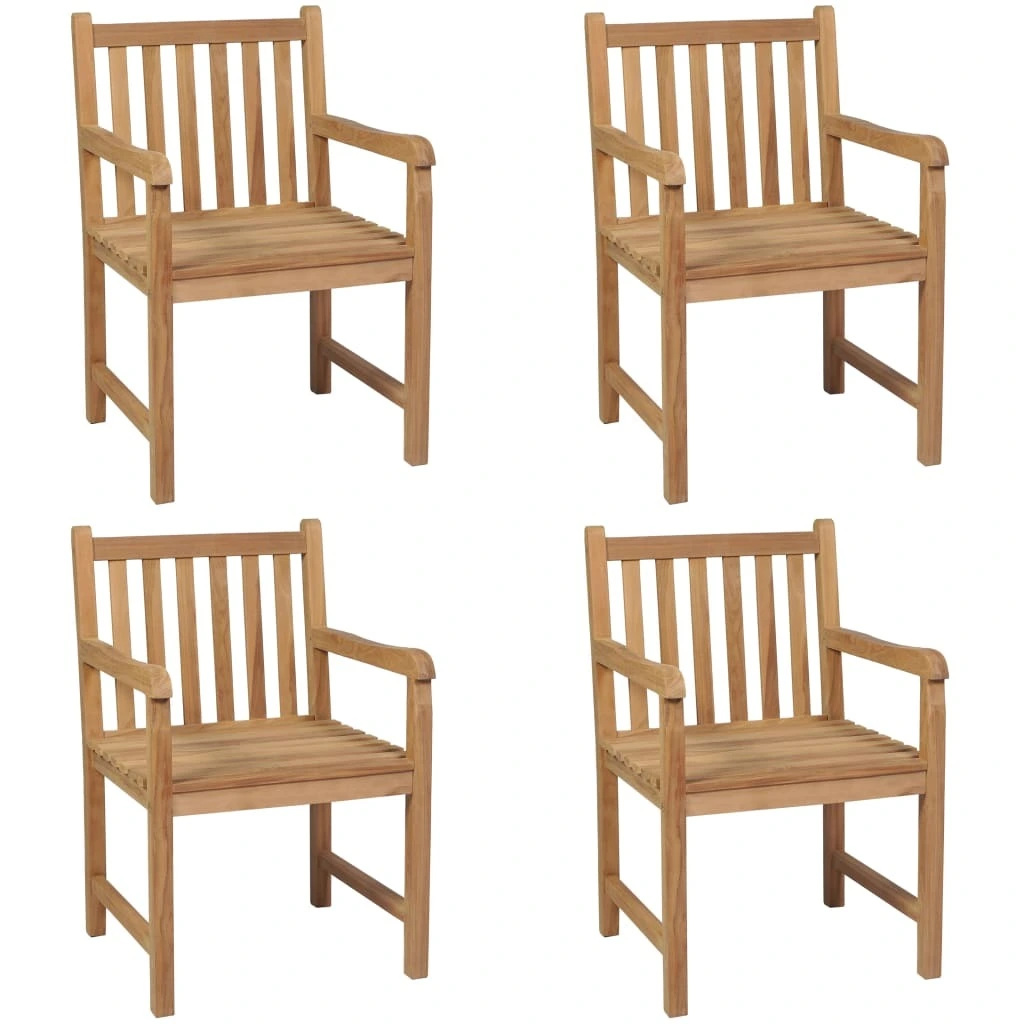 vidaXL Sun Loungers 2 pcs Blue Cushion Solid Teak Wood Outdoor Furniture