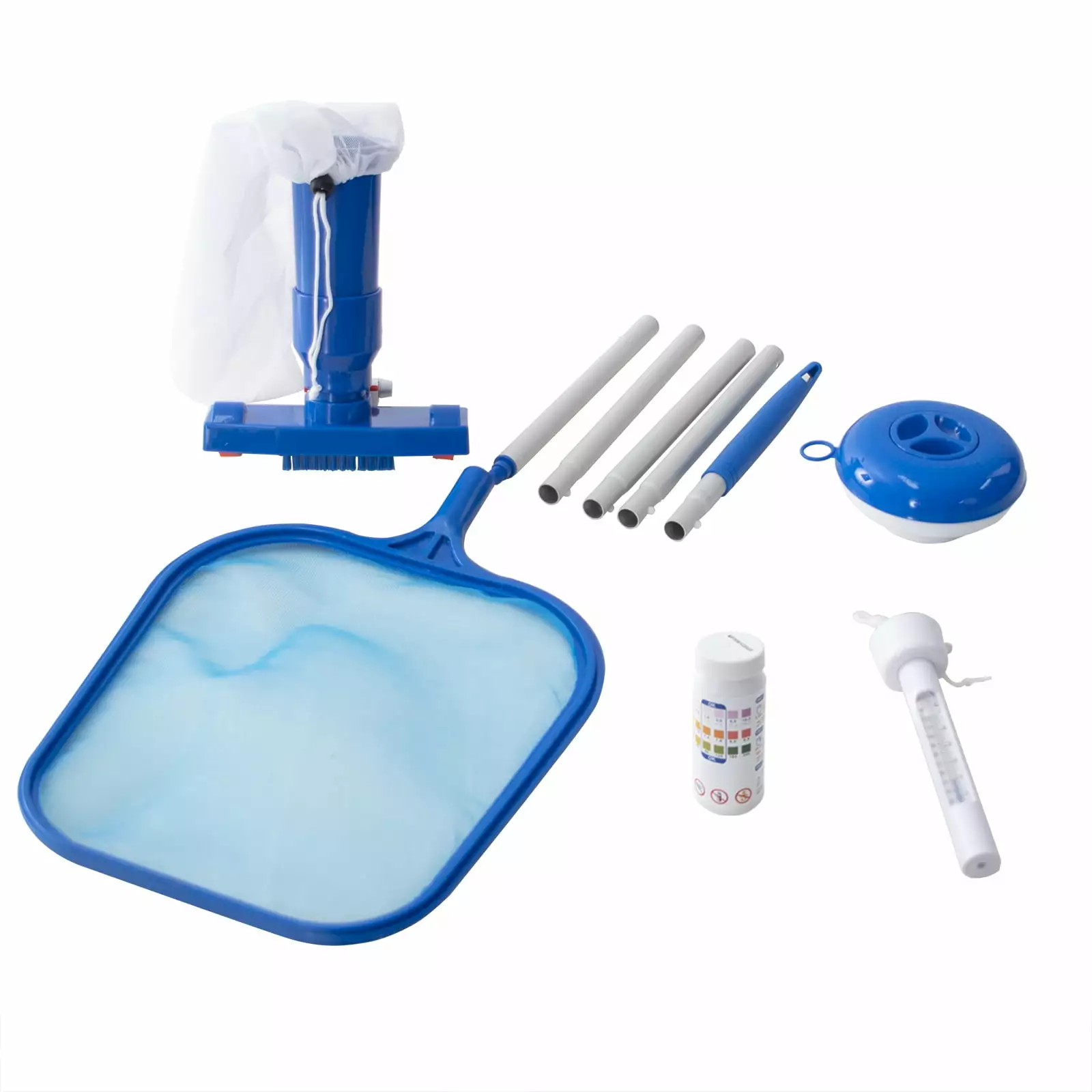Honeydrill Pool Maintenance Kit Skimmer Net, Vacuum Head and Floating Dispenser