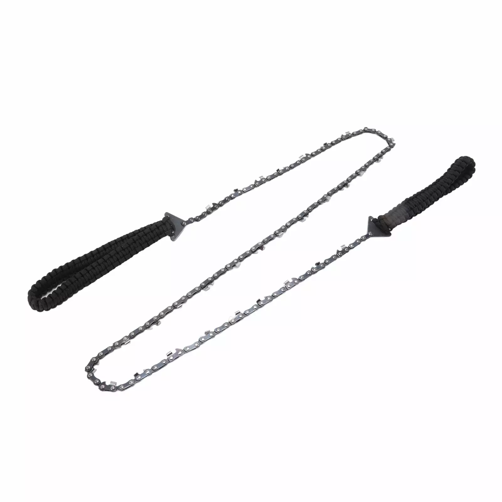 48 Inch High Reach Tree Limb Hand Rope Chain Saw 64 Links 3/8 31 Cutter and Black Paracord High Reach Chainsaw