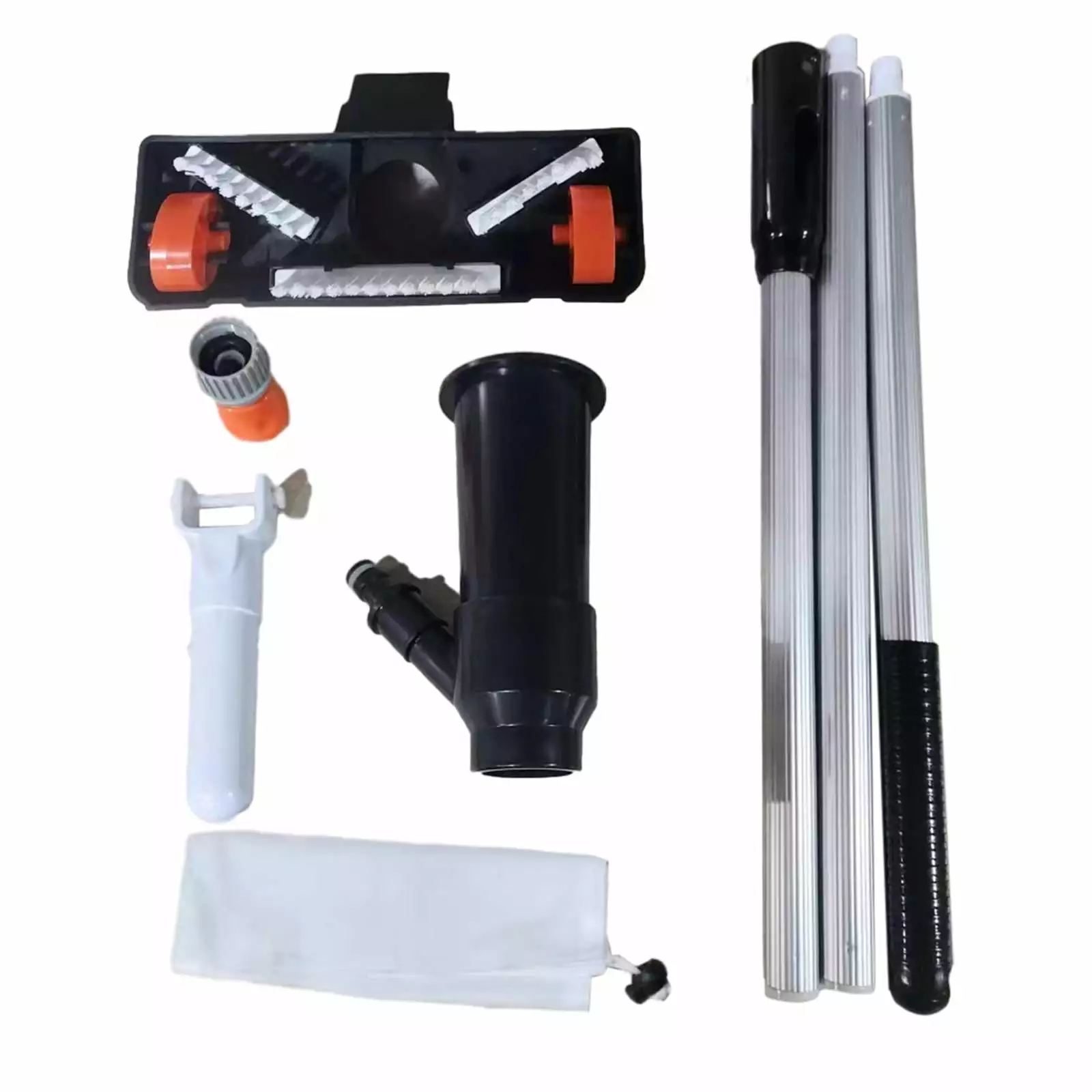 1.6M Portable Swimming Pool Vacuum Cleaner 4 Sections Pole US Connector Above Ground Pools simhoa