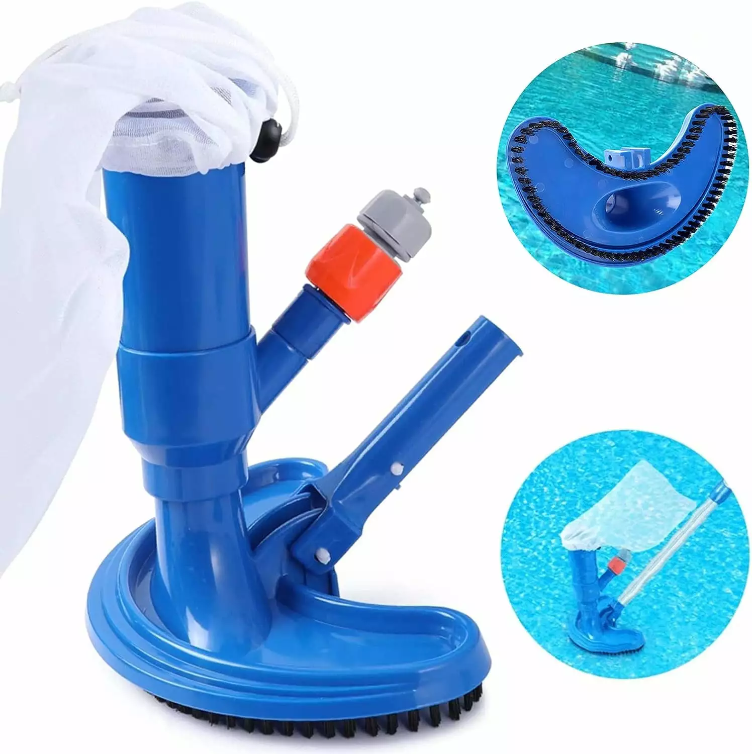Above Ground Pool Vacuum Cleaner Portable Sand Bag and Brush Ponds and Fountains NeveLance