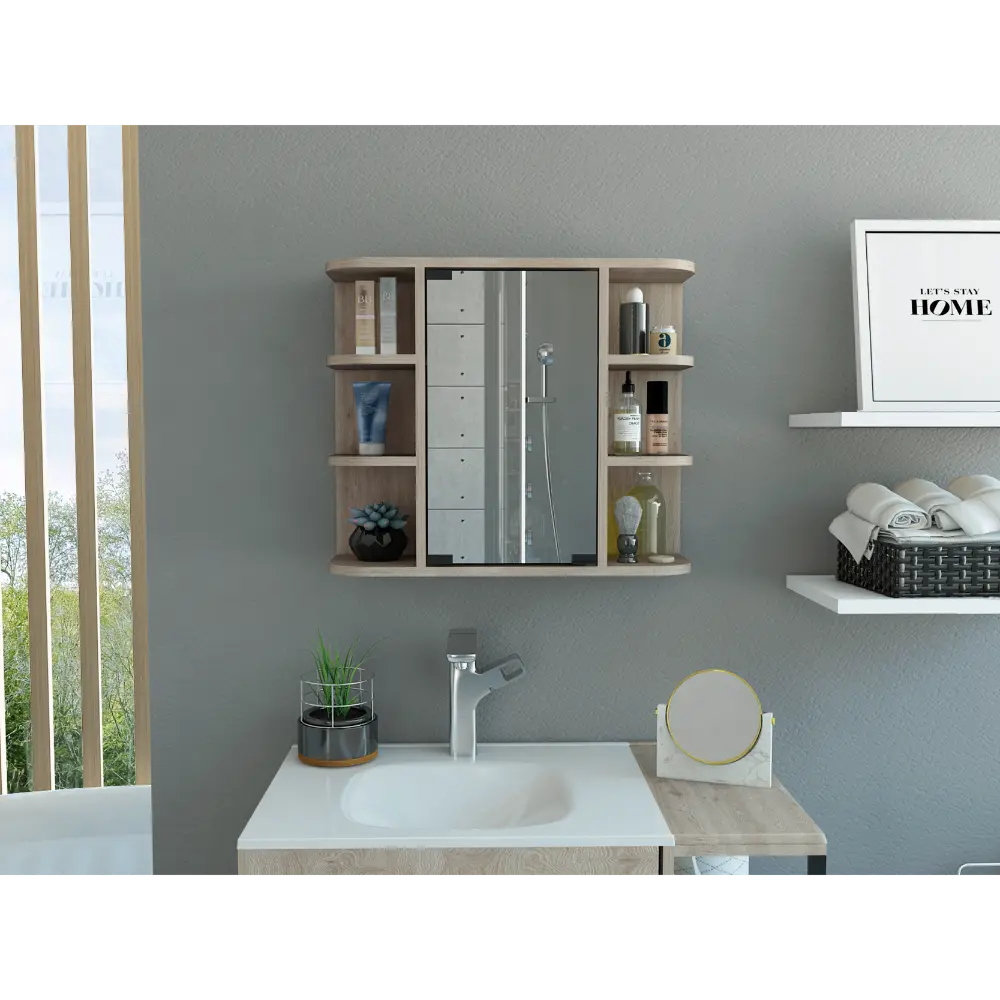 19 Inch Medicine Cabinet Six External and Three Interior Shelves depot e-shop