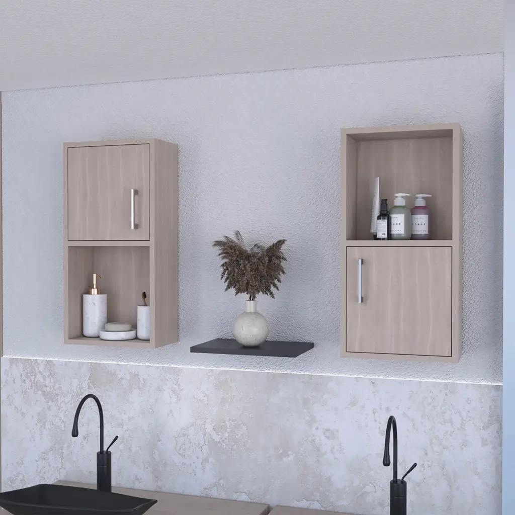 White Oak 2 Bathroom Medicine Cabinets Open Shelf White Oak 1 1 U furniture max